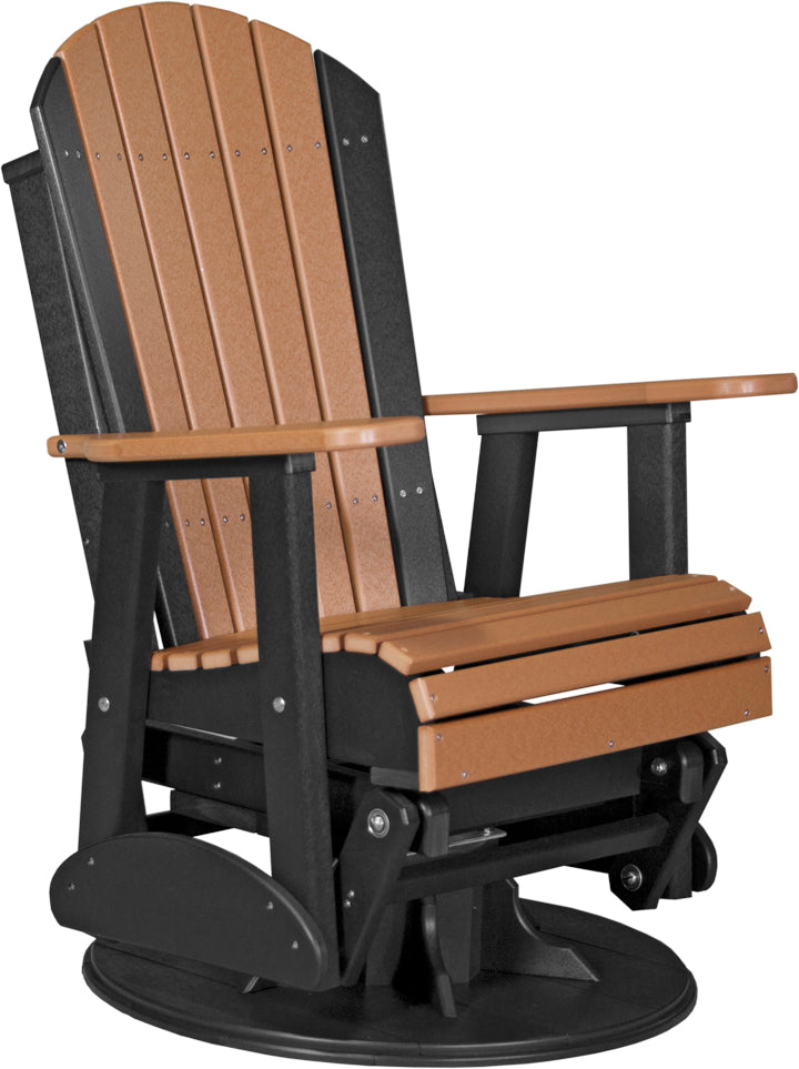 LuxCraft  2' Swivel Adirondack Glider