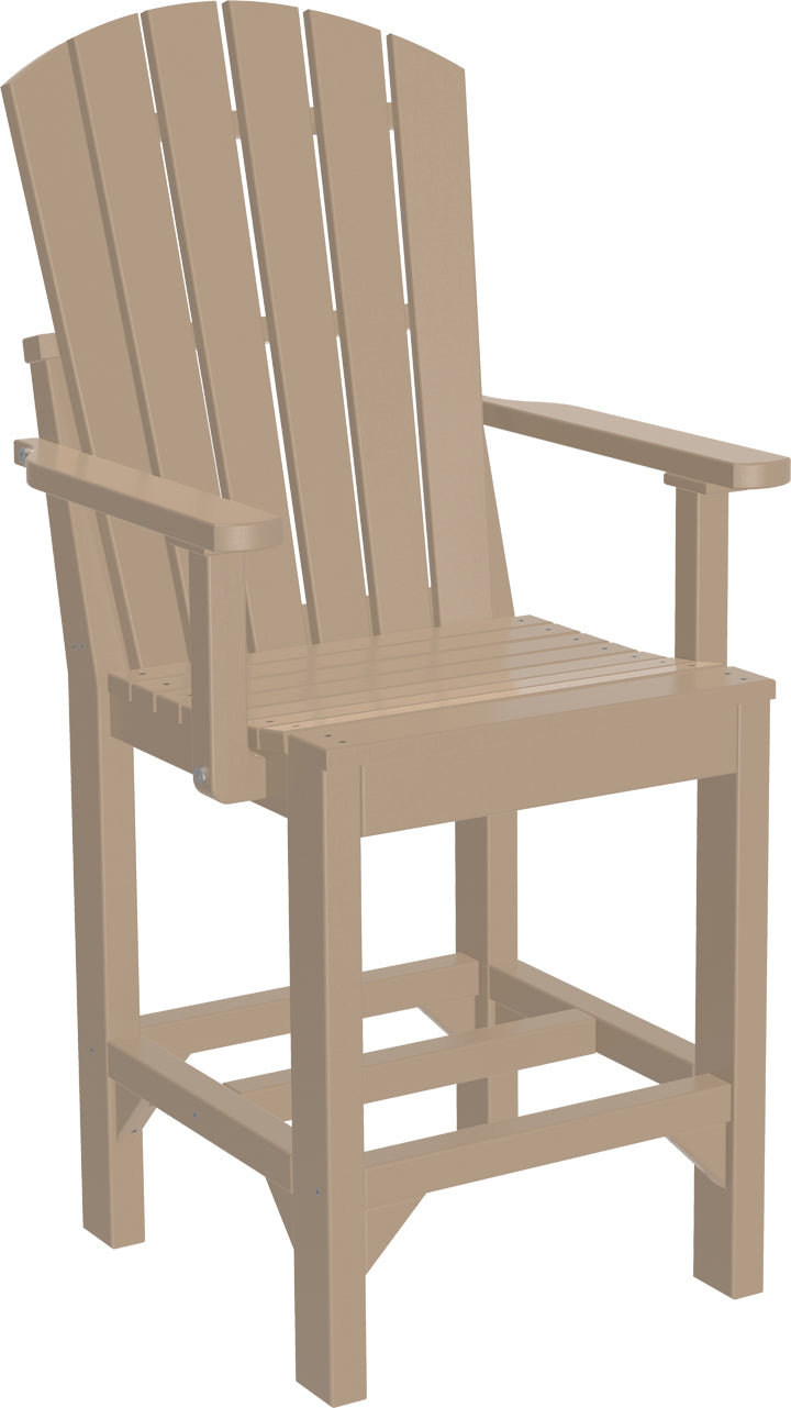 LuxCraft Adirondack Arm Chair (Dining, Counter, and Bar Height Available)