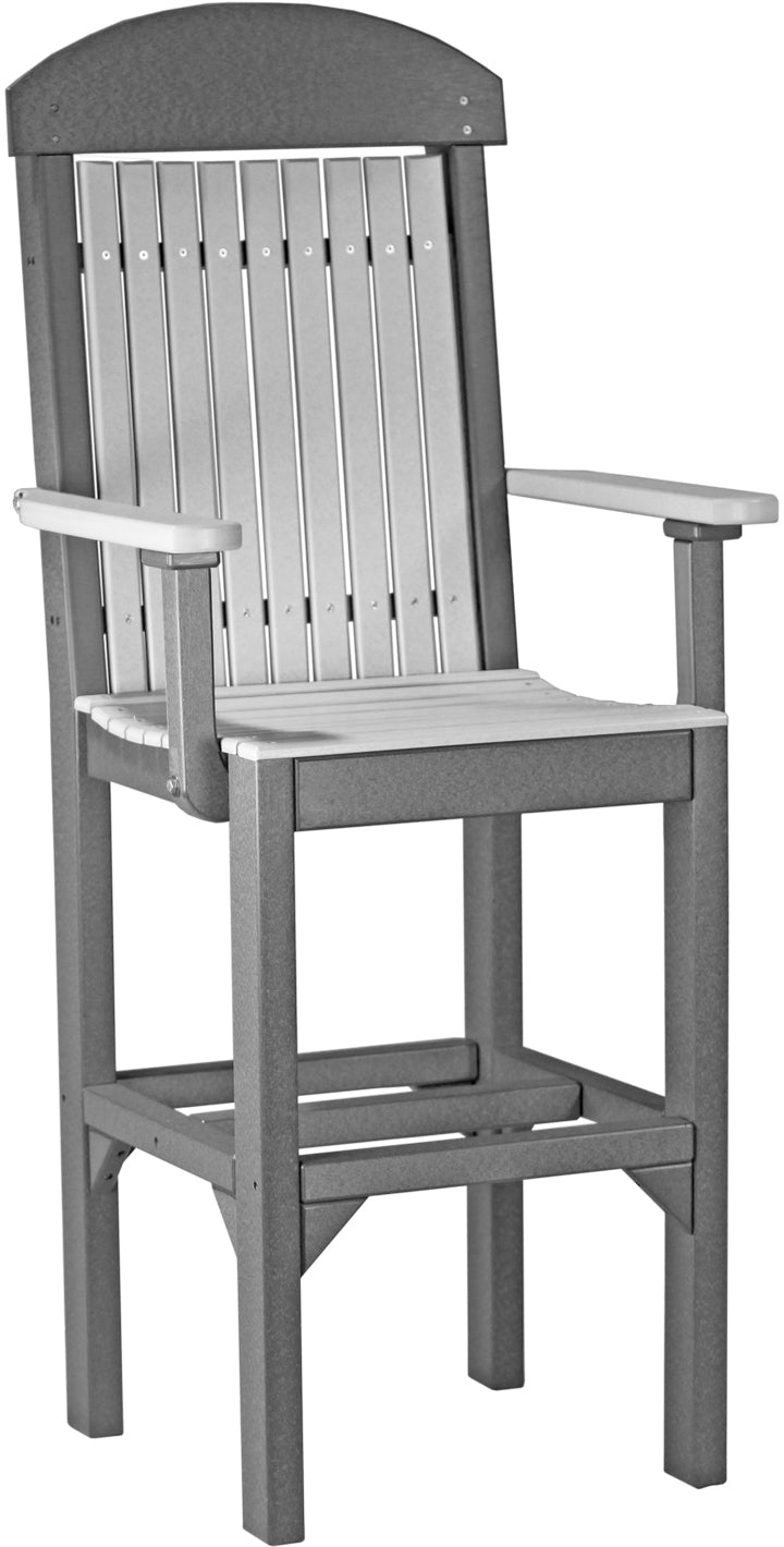 LuxCraft Classic Arm Chair (Dining, Counter, and Bar Height Available)