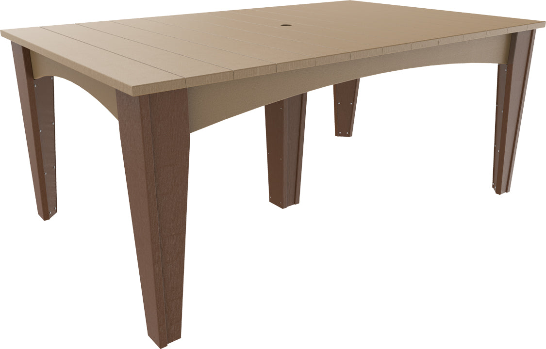 LuxCraft Island Dining Table (44" x 72" Rectangular)