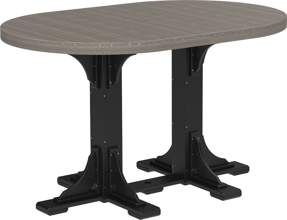 LuxCraft 4' x 6' Oval Table (Dining, Counter, and Bar Height Available)