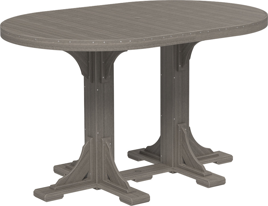 LuxCraft 4' x 6' Oval Table (Dining, Counter, and Bar Height Available)