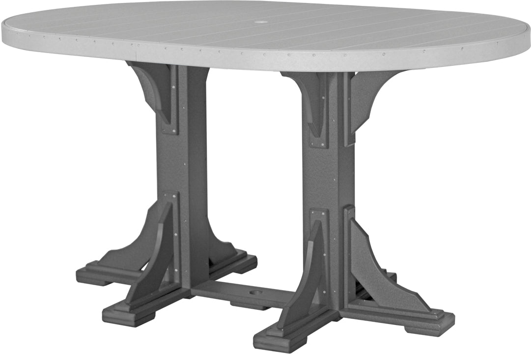 LuxCraft 4' x 6' Oval Table (Dining, Counter, and Bar Height Available)