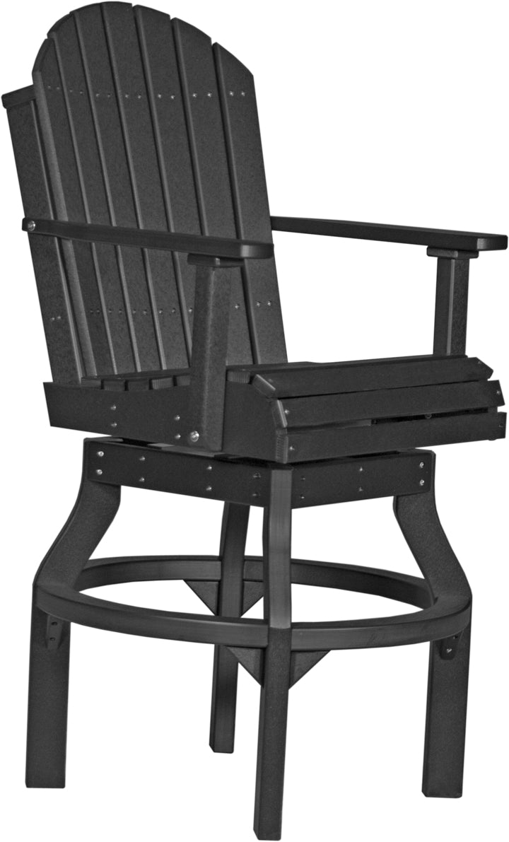 LuxCraft Adirondack Swivel Chair (Dining, Counter, and Bar Height Available)